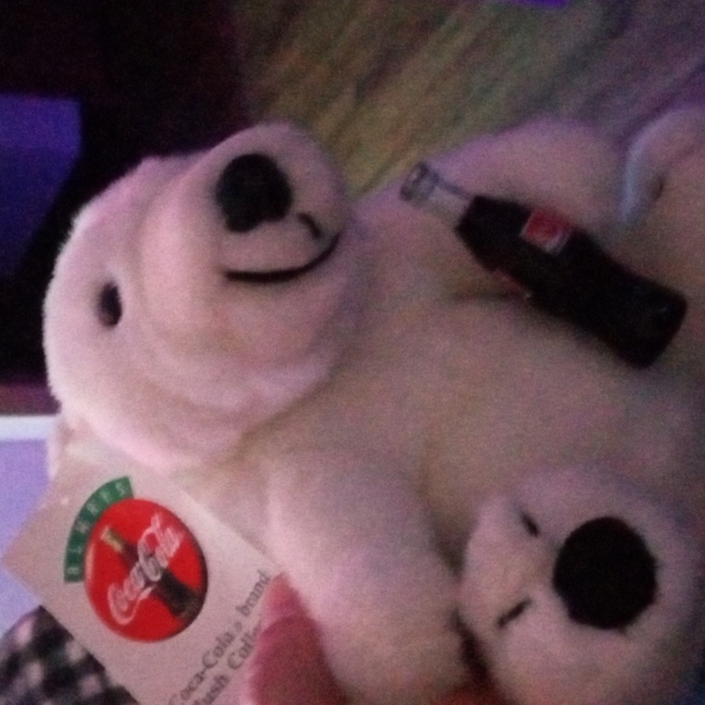 Plush coca-cola bear 1993